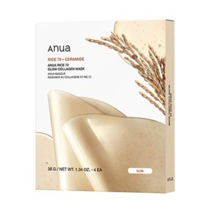 Anua RICE 70 GLOW COLLAGEN MASK