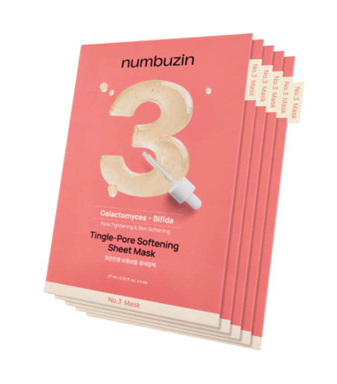 Numbuzin No. 3 Tingle – Pore Softening Sheet Mask