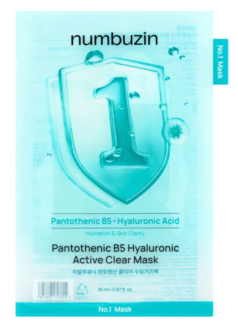 Numbuzin No. 1 Pantothenic B5 Hyaluronic Active Clear Mask