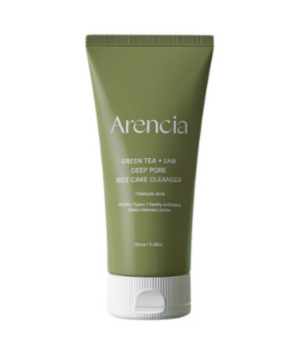 Arencia Green Tea + LHA Deep Pore Rice Cake Cleanser