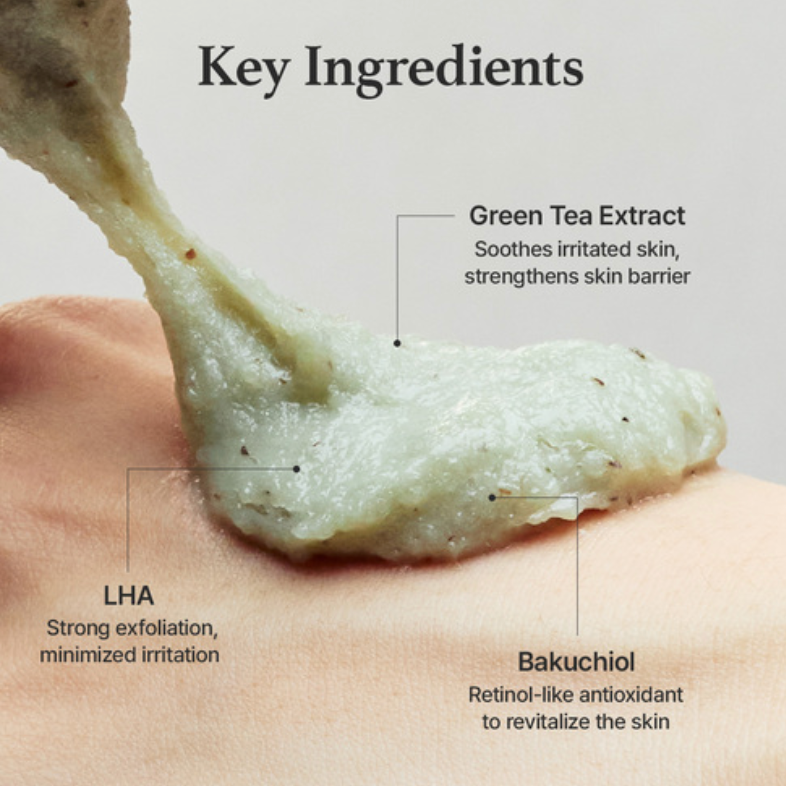 Arencia Green Tea + LHA Deep Pore Rice Cake Cleanser