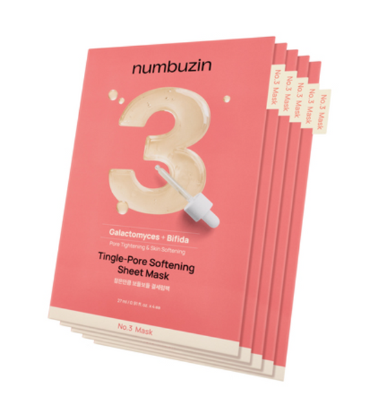 Numbuzin No. 3 Tingle – Pore Softening Sheet Mask