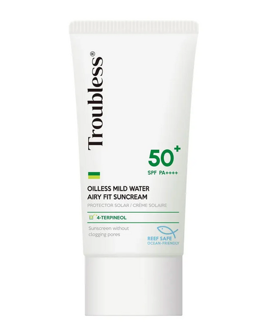 Troubless Oilless Mild Water Airy Fit Sun Cream SPF 50