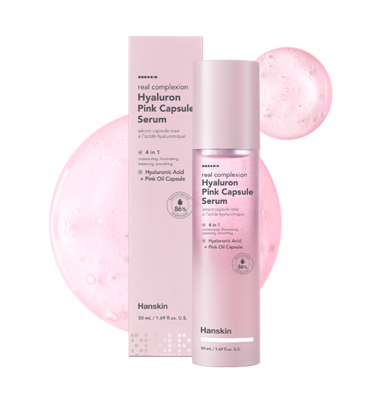 Hanskin Real Complexion Hyaluron Pink Capsule Serum