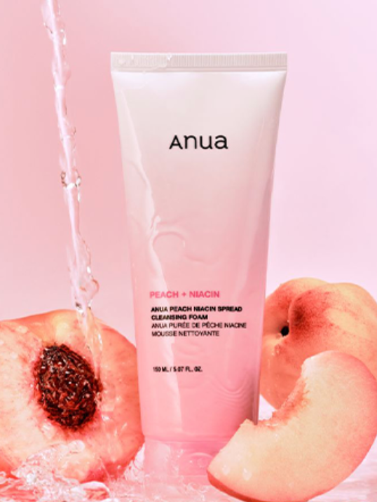 Anua Peach Niacin Spread Cleansing Foam