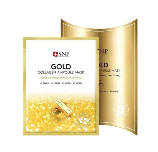 SNP Gold Collagen Ampoule Mask