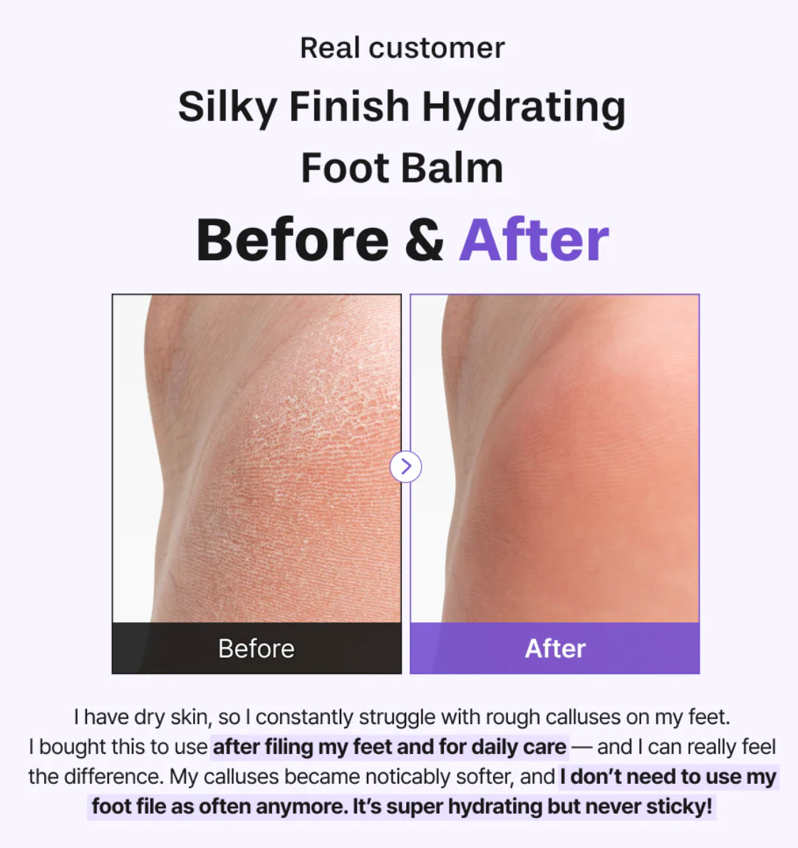 Baren Silky Finish Hydrating Foot Balm