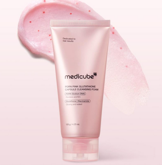 Medicube PDRN Pink Glutathione Capsule Cleansing Foam
