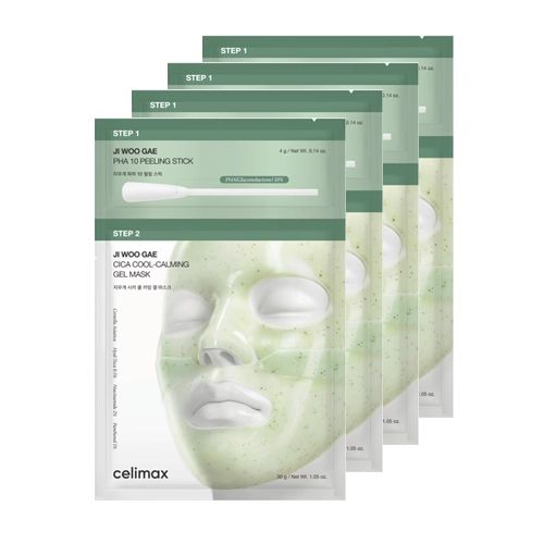 Celimax Ji Woo Gae Cica PHA Peel 2 Step Gel Mask